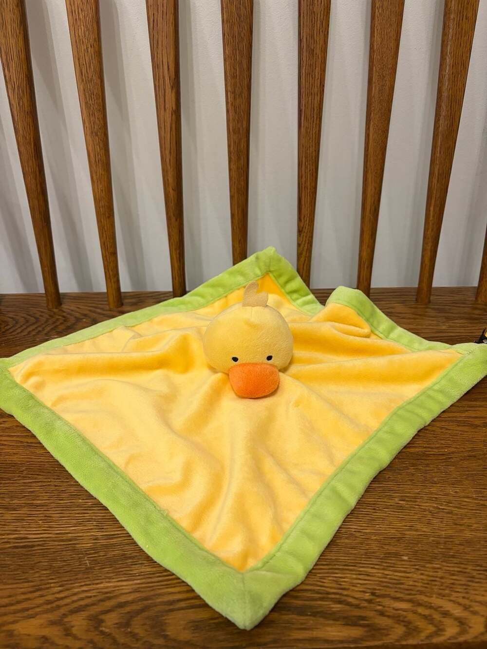 Tiddliwinks Duck Baby Security Blanket Lovey Yellow Green